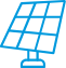 icon of a blue solar panel
