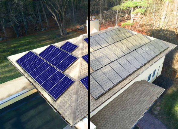 solar skin - blending solar panels with roof