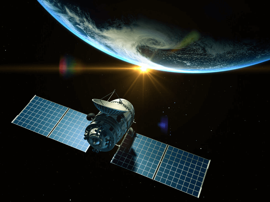 satellite with solar tech