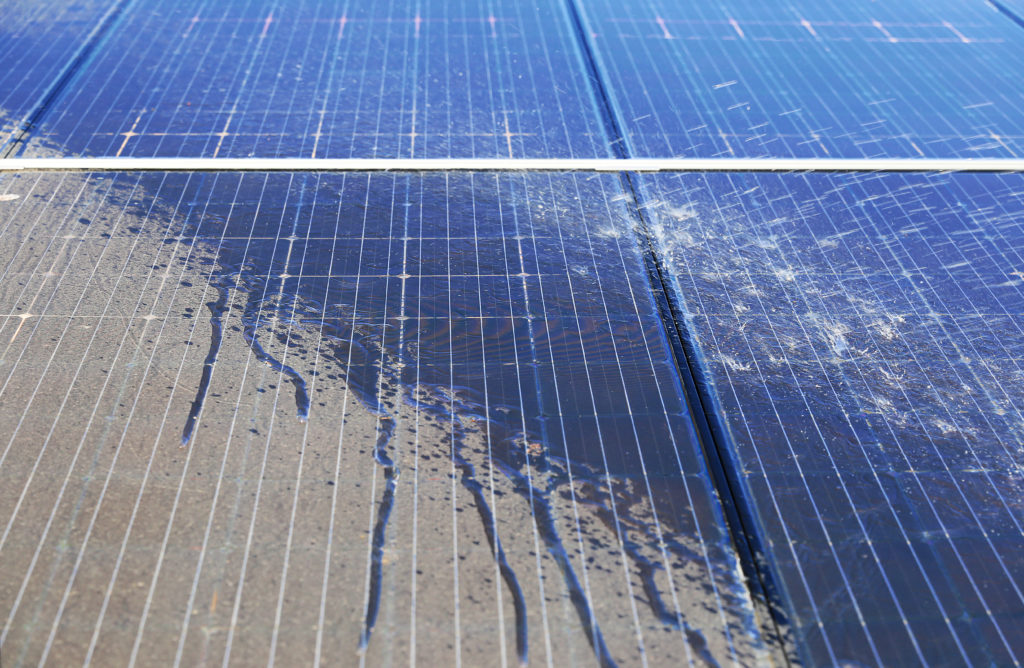 photovoltaic solar panel cleaning