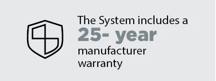 solar 25-year manufacture warranty