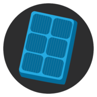 Solar panel icon