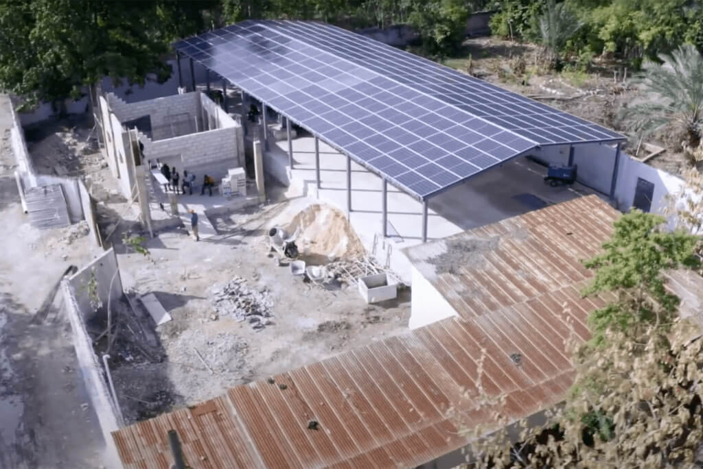 Building a solar roof building with GivePower