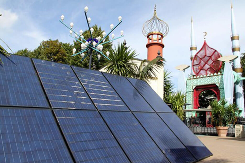 Solar Panels located in a Disney park