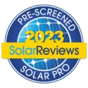 2023 SolarReviews Pre-Screened Solar Pro logo