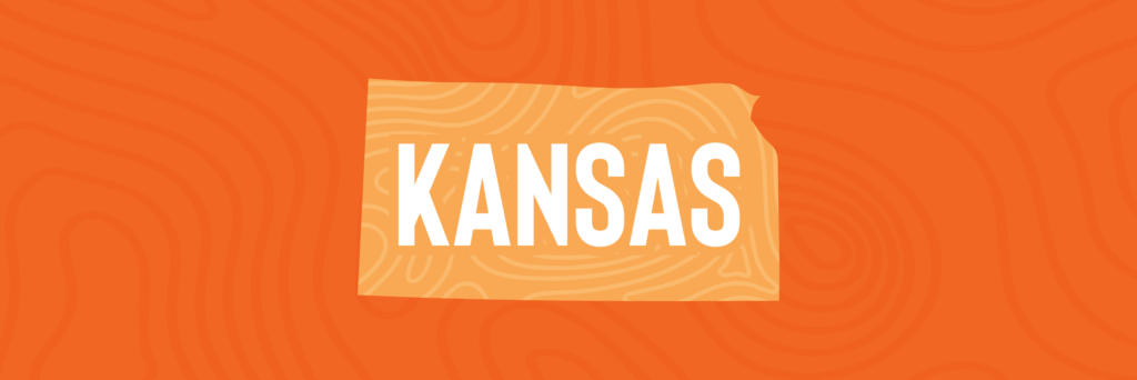 Solar Incentives to Take Advantage of Today_Kansas Silhouette of Kansas state in various shades of orange