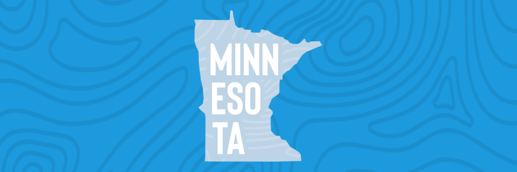 Solar Incentives to Take Advantage of Today_Minnesota Silhouette of Minnesota state in various shades of light blue